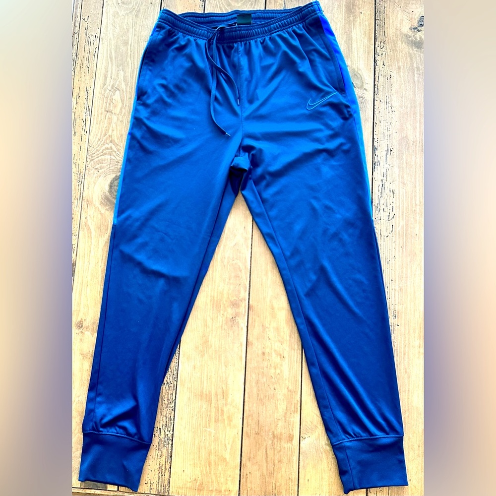 Nike Joggers tapered bottom Mens Large Blue